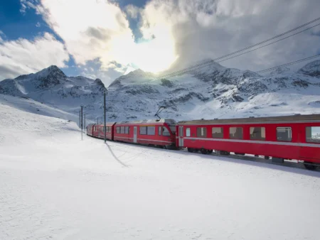 Winter met de Glacier- en Bernina Express